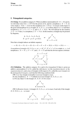 5. Triangulated Categories