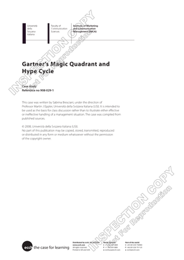 Gartner's Magic Quadrant and Hype Cycle
