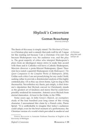 Shylock's Conversion