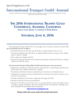 International Trumpet Guild Journal
