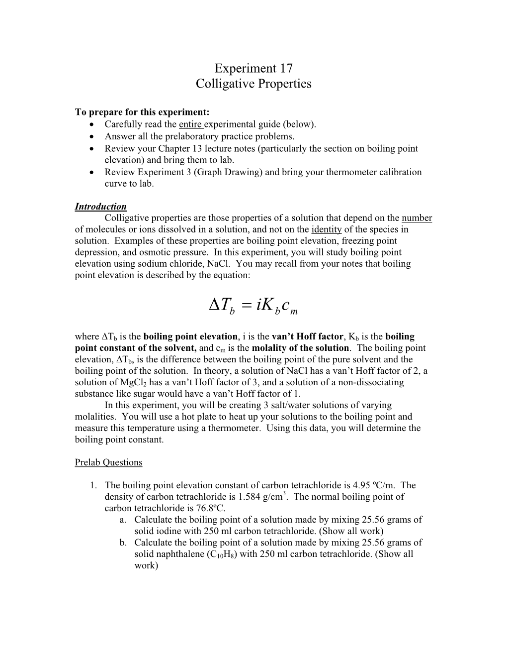 Lab Procedure