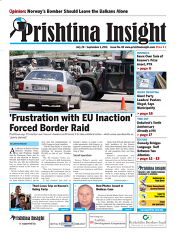 Prishtina Insight EULEX on Rule of Law,” Collaku Stamped