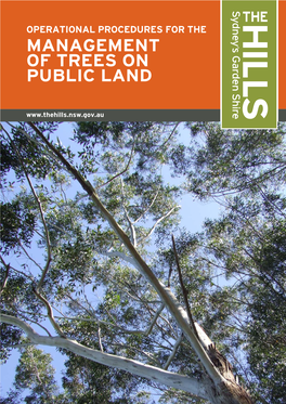 Operational Procedures for the Management of Trees on Public Land