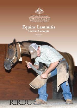 Equine Laminitis Current Concepts