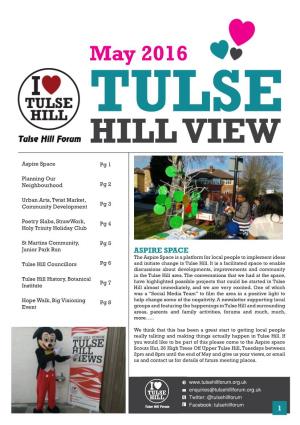May 2016 TULSE HILL VIEW