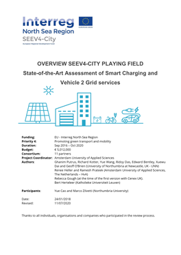 State-Of-The-Art Asssessment of Smart Charging and V2G Services