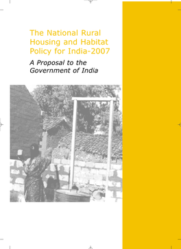 The National Rural Housing and Habitat Policy for India-2007