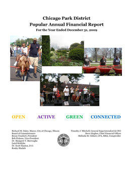 Chicago Park District Popular Annual Financial Report OPEN ACTIVE