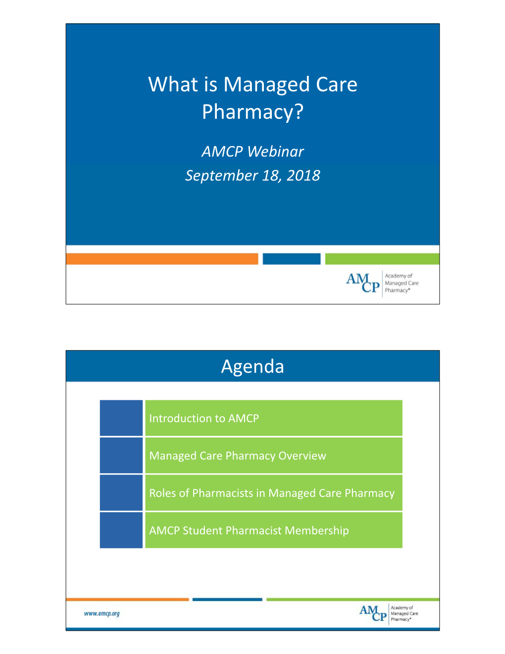 What Is Managed Care Pharmacy?