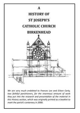 A History of St Joseph's Catholic Church Birkenhead
