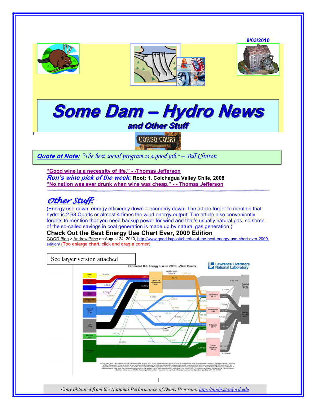 Some Dam – Hydro News