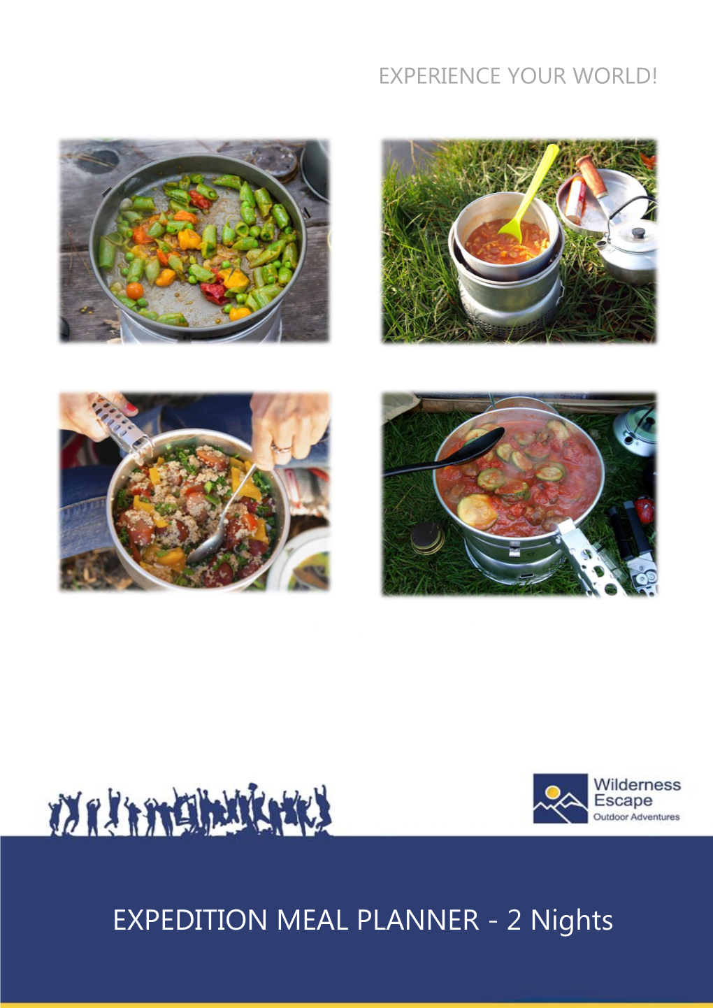 Menu Planning Booklet Expedition Meal Planner