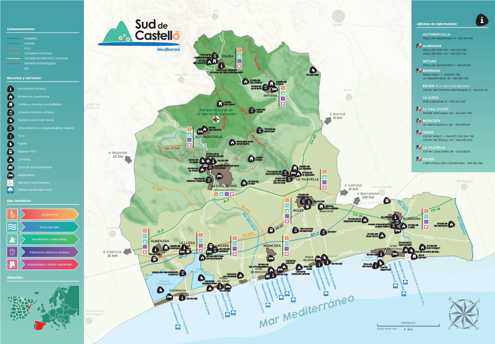 Mapa Sud De Castelló Descargar