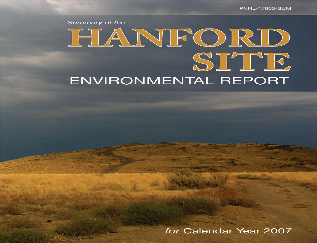 Summary of the HANFORD SITE Environmental Report for Calendar Year 2007