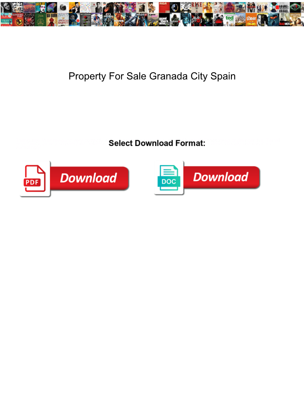 Property for Sale Granada City Spain