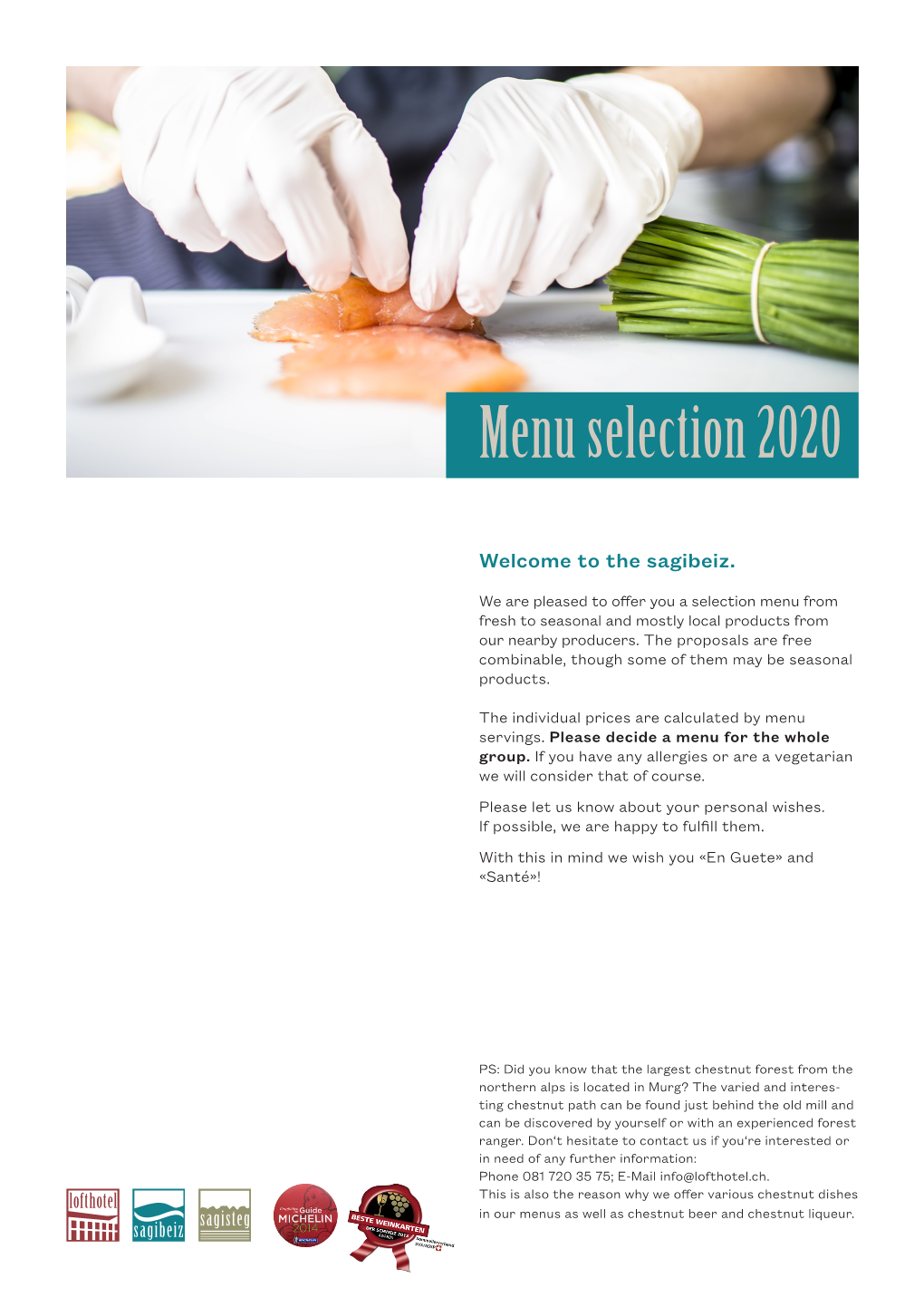 Menu Selection 2020