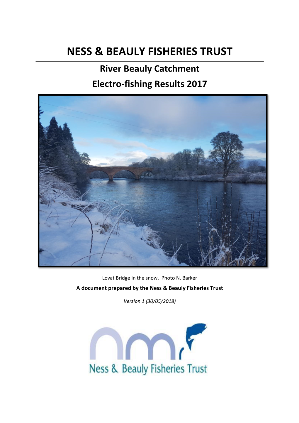 Beauly 2017 Electrofishing Report