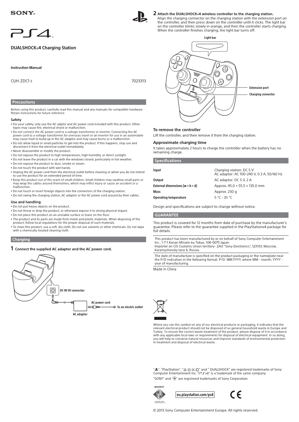 India DUALSHOCK®4 Charging Station