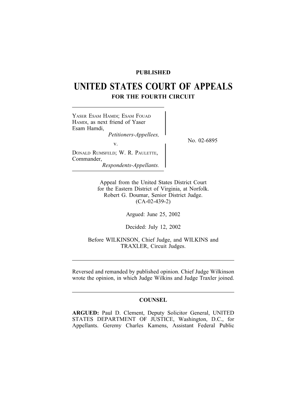 United States Court of Appeals for the Fourth Circuit