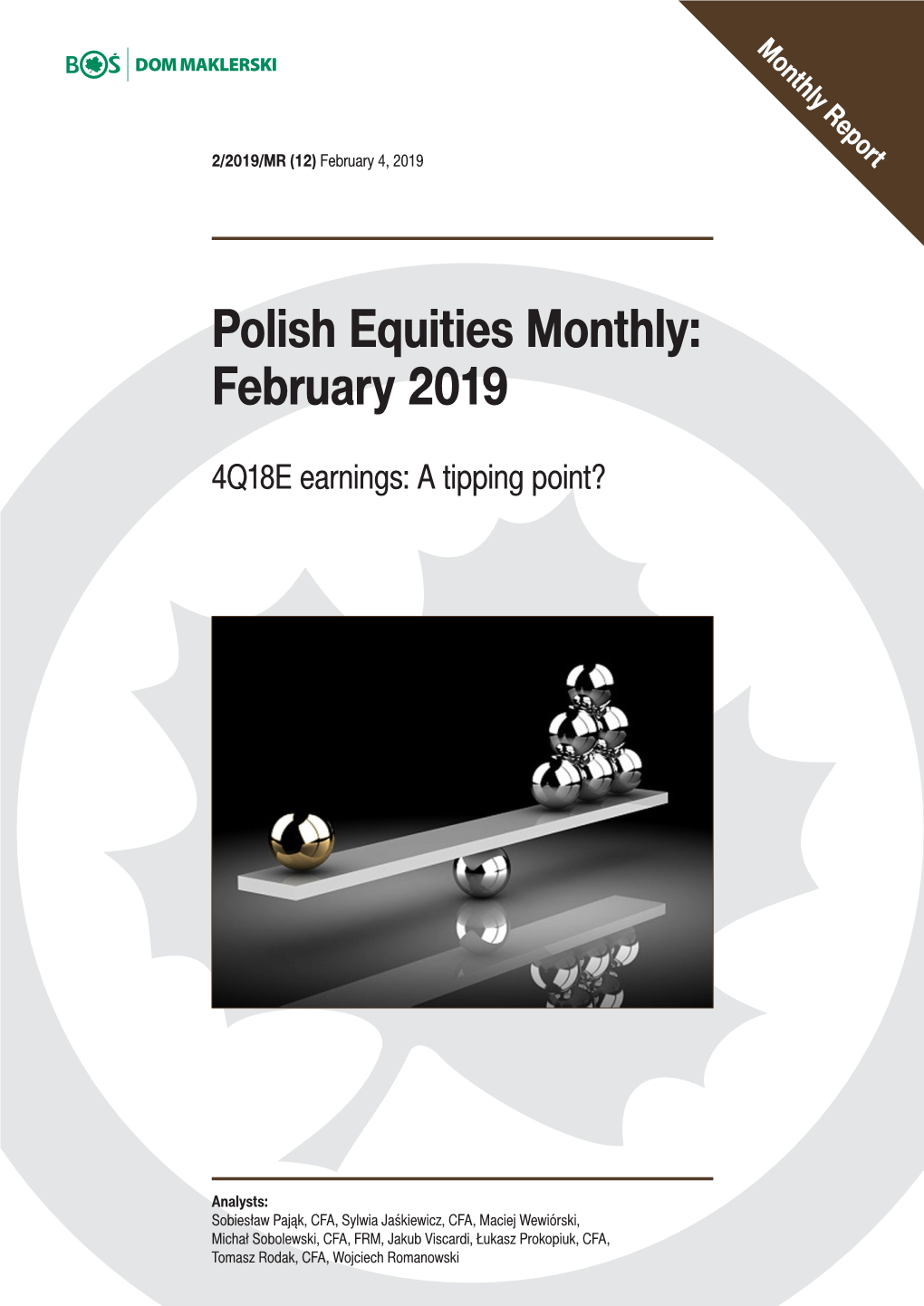 Polish Equities Monthly: February 2019