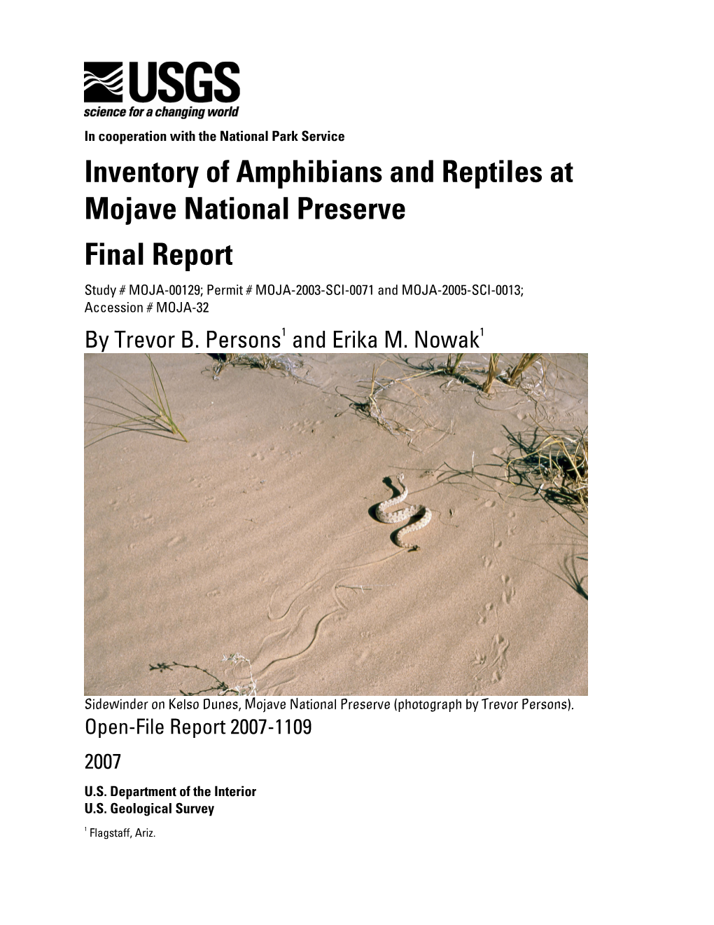 USGS Open-File Report 2007-1117