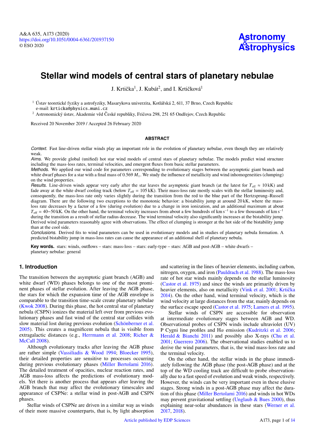 Stellar Wind Models of Central Stars of Planetary Nebulae J