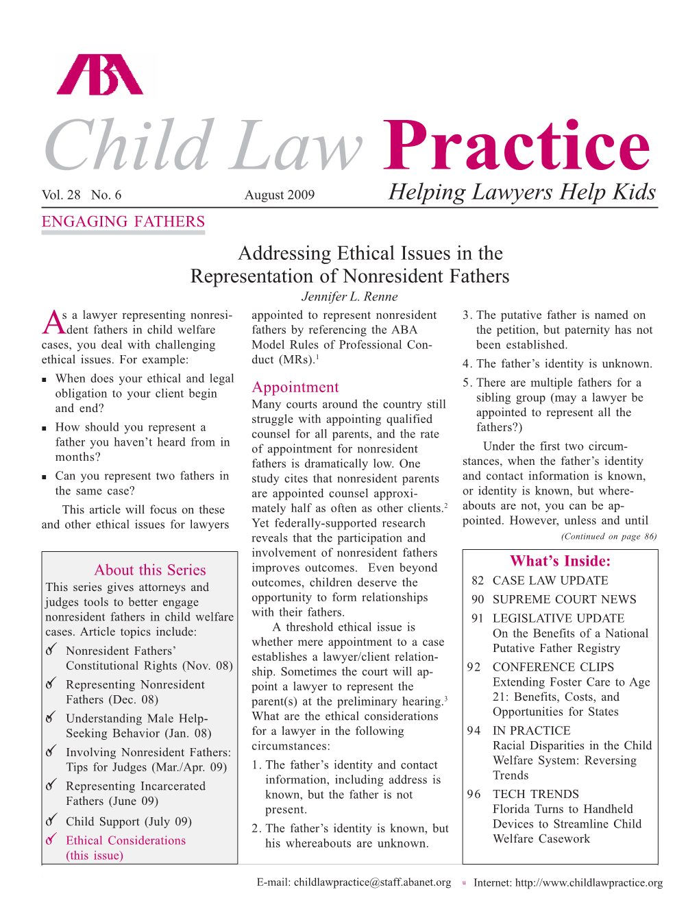 Child Law Practice Vol