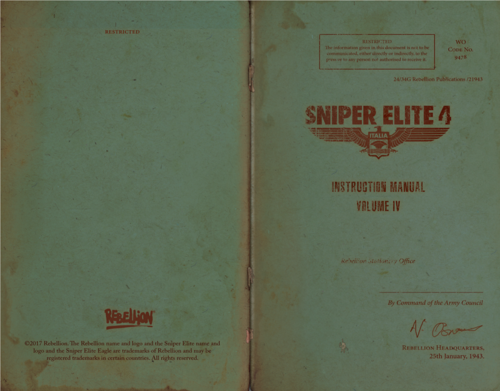 Sniperelite4 Manual (PC).Pdf