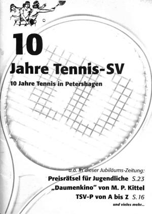 F/ |0 Jahre Tennis In“ Petershagen