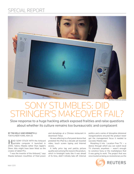 Sony Stumbles