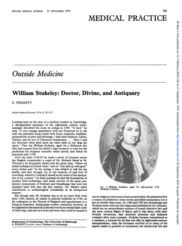 William Stukeley: Doctor, Divine, and Antiquary