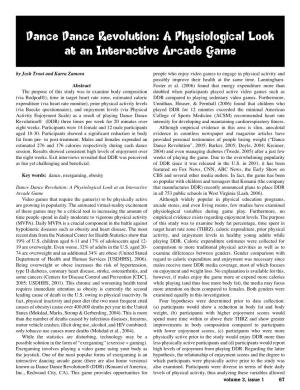 A Physiological Look at an Interactive Arcade Game -.:: Natural Sciences