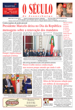 Presidente Marcelo Deixa No Dia Da República Mensagens Sobre A