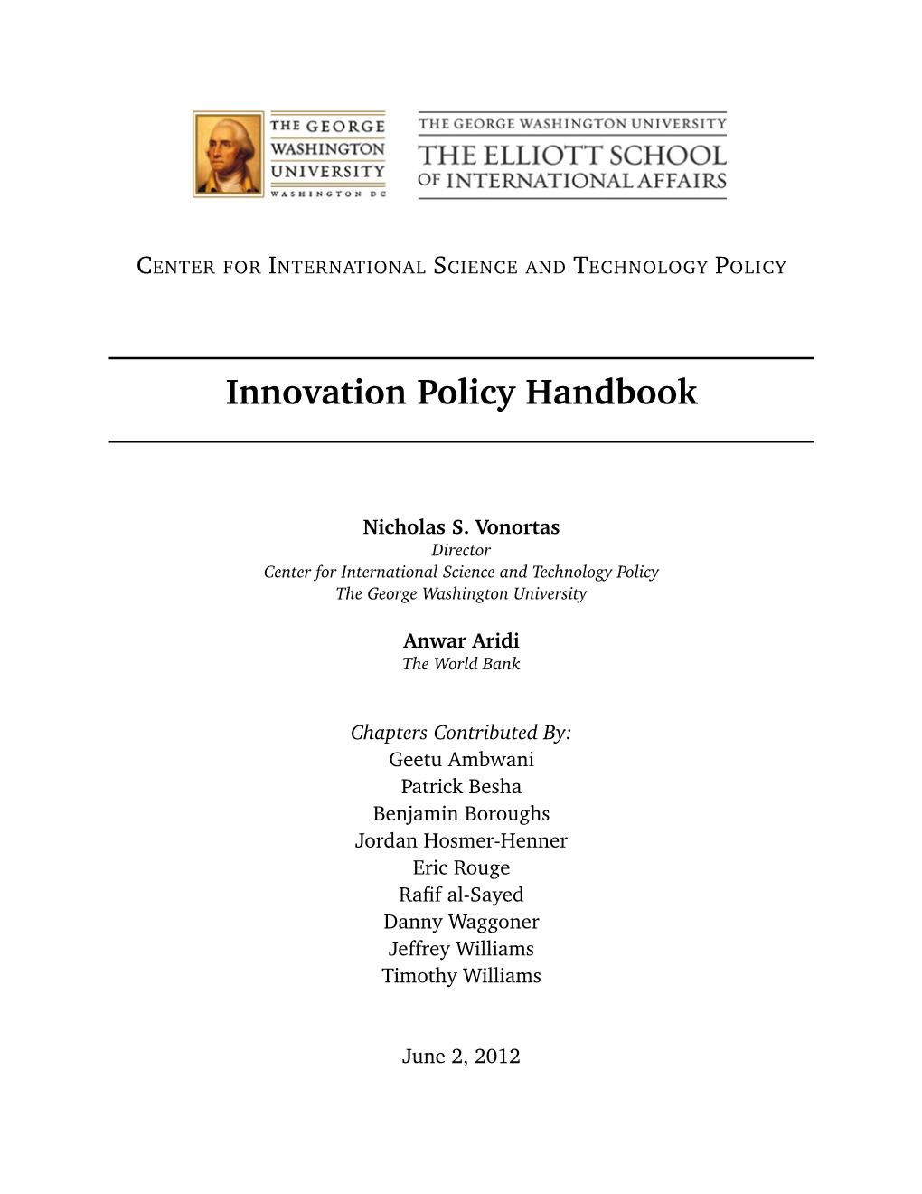 Innovation Policy Handbook