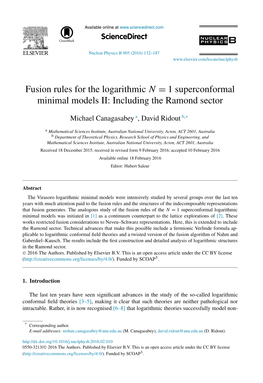 Fusion Rules for the Logarithmic N=1 Superconformal