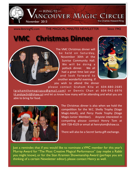 VMC Newsletter-November 2013