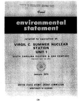 South Carolina Electric and Gas Company (The Applicant), Columbia, South Carolina, for the Virgil C
