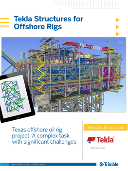 Tekla Structures for Offshore Rigs