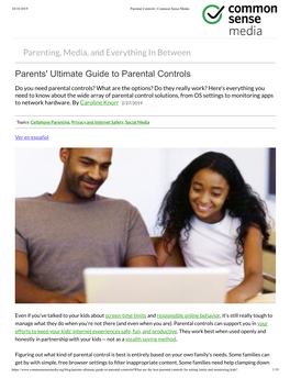 Parents' Ultimate Guide to Parental Controls