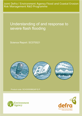 Understanding of and Response to Severe Flash Flooding