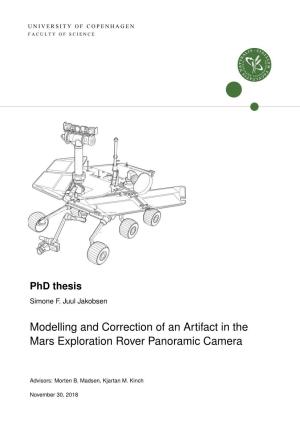 Modelling and Correction of an Artifact in the Mars Exploration Rover Panoramic Camera