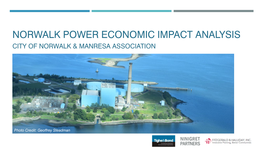 Norwalk Power Economic Impact Analysis City of Norwalk & Manresa Association