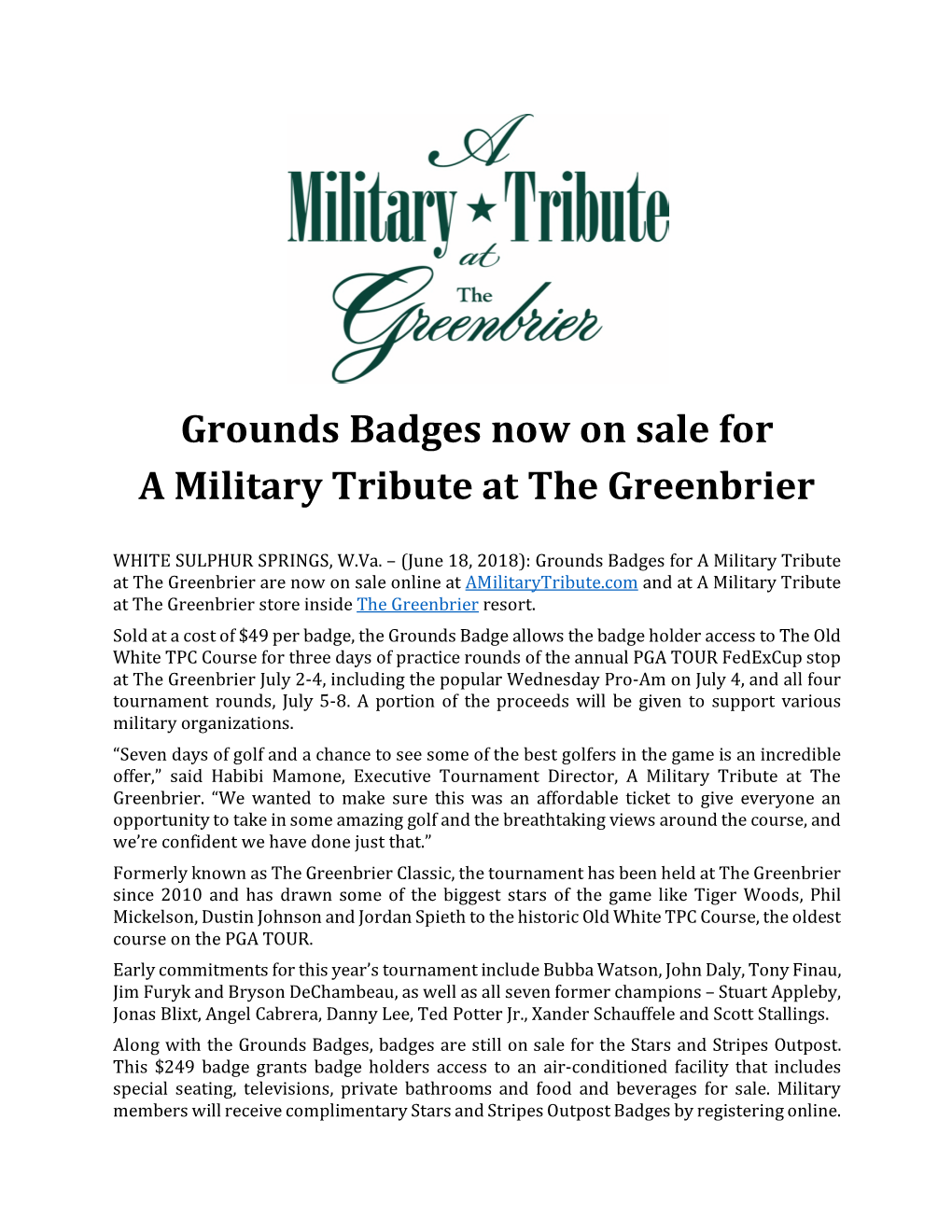 Grounds Badges Release