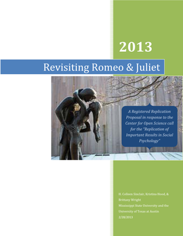 Revisiting Romeo & Juliet
