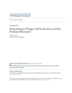 Responding to Change: Girl Scouts, Race, and the Feminist Movement Phyllis E