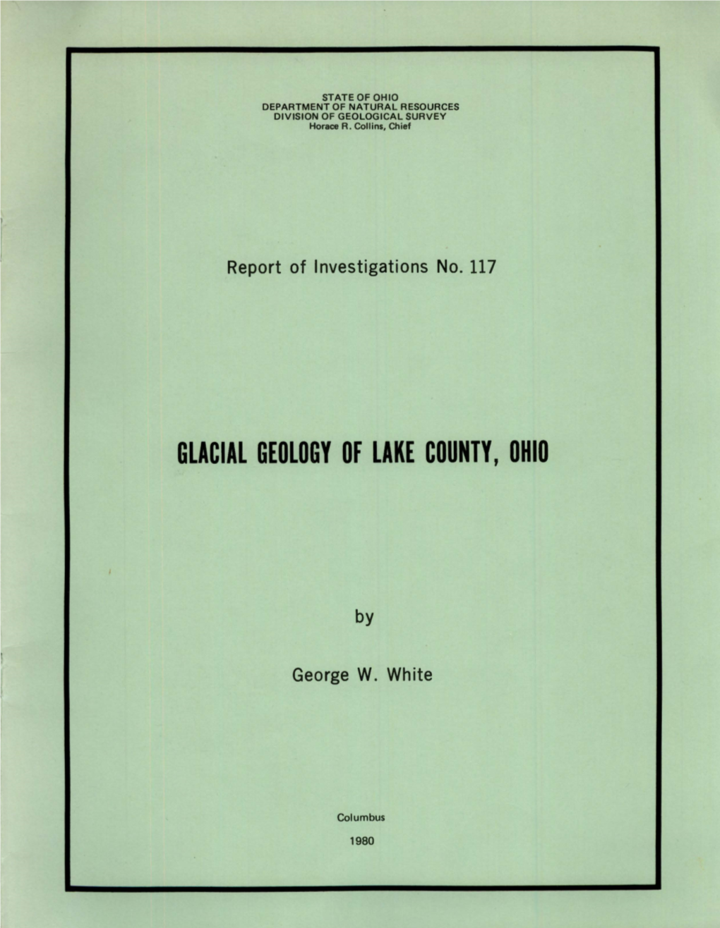 Glacial Geology of Lake County, Ohio