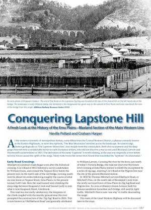 The Ascent of Lapstone Hill Grades