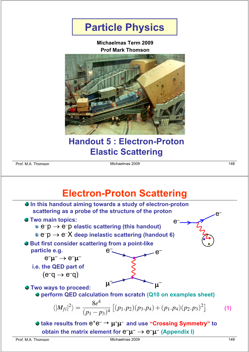 The Mott Scattering Cross Section