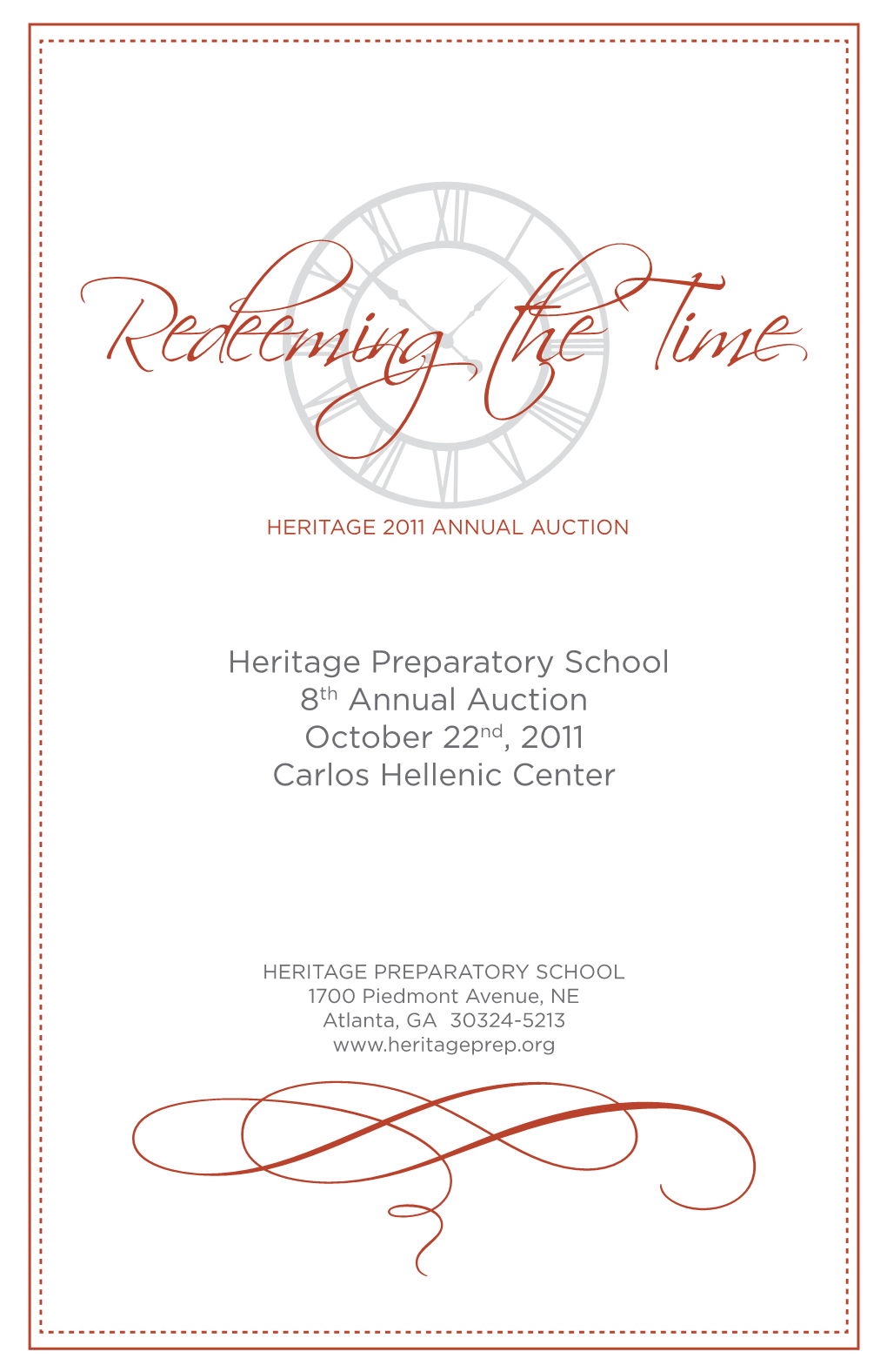 Heritage Preparatory School 8Th Annual Auction October 22Nd, 2011 Carlos Hellenic Center