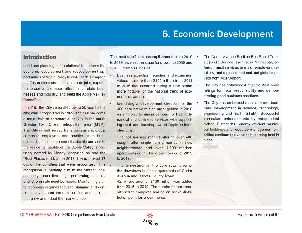6. Economic Development